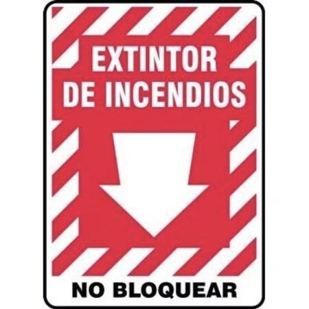 Accuform Safety Sign FIRE EXTINGUISHER DO SHMFXG456XP SHMFXG456XP
